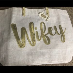 “Wifey” beach bag